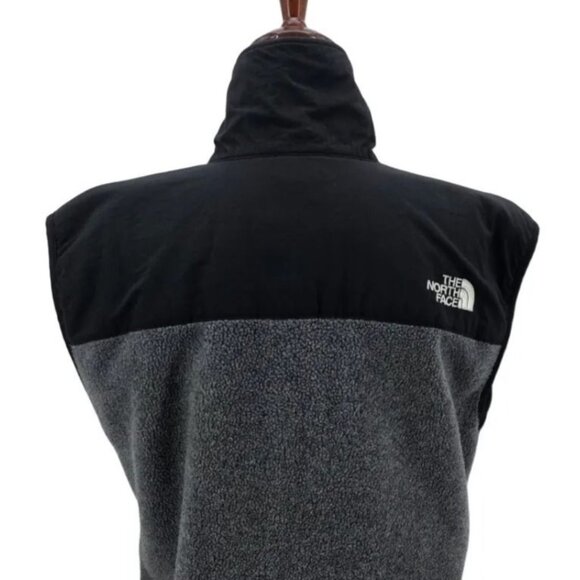 Vintage The North Face Womens XS Vest Denali Fleece Black Gray Zipper Jacket - Picture 6 of 12